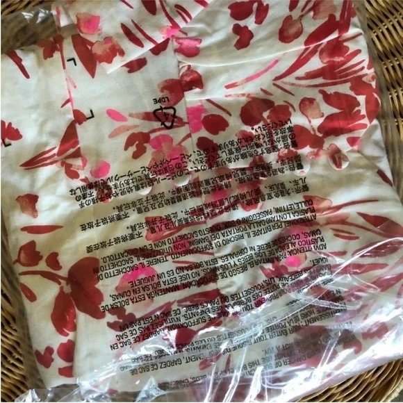 Banana Republic NWT Spring Coral Floral Linen Cotton Mini Dress - Picture 9 of 10